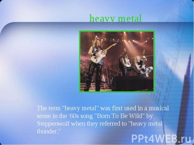 heavy metal heavy metal