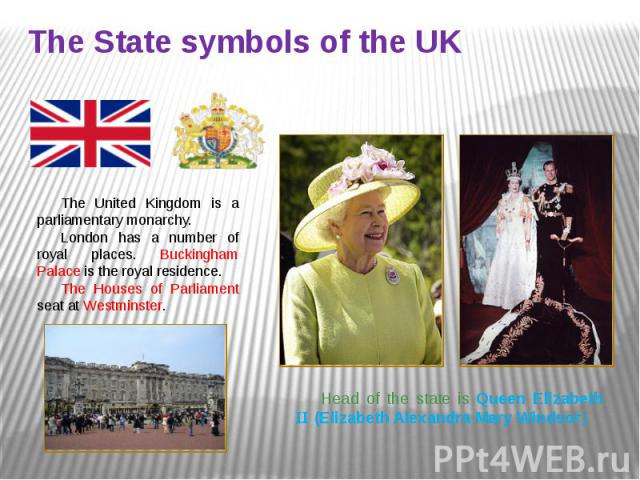 The State symbols of the UK