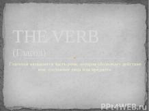 The verb (Глагол)