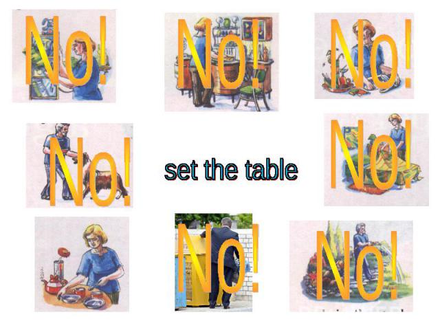 set the table