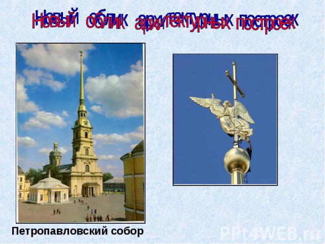 Новый облик архитектурных построек Петропавловский собор
