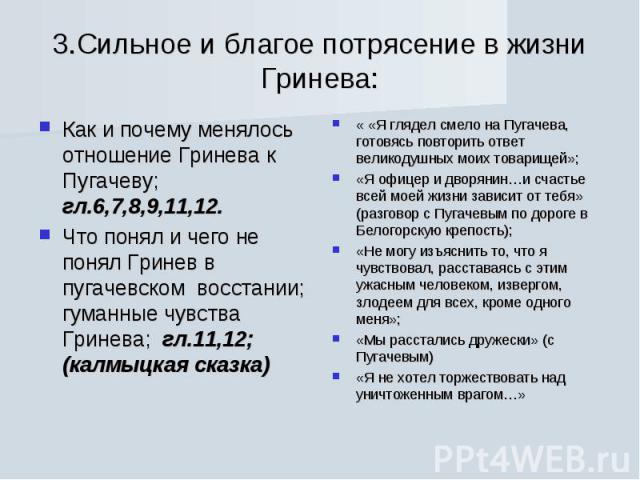 История отношения Гринева и Пугачева 🤓 [Есть ответ]