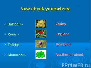 Now check yourselves:WalesEnglandScotlandNorthern Ireland