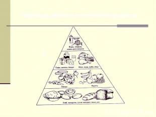 Пирамида дневного потребления продуктов.