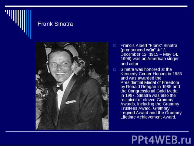 Frank SinatraFrancis Albert 