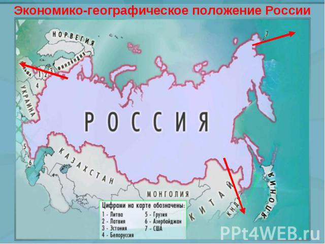 Экономико-географическое положение России