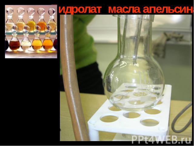 Гидролат масла апельсина Гидролаты (ароматические или эфирные воды) - продукт при производстве эфирного масла.